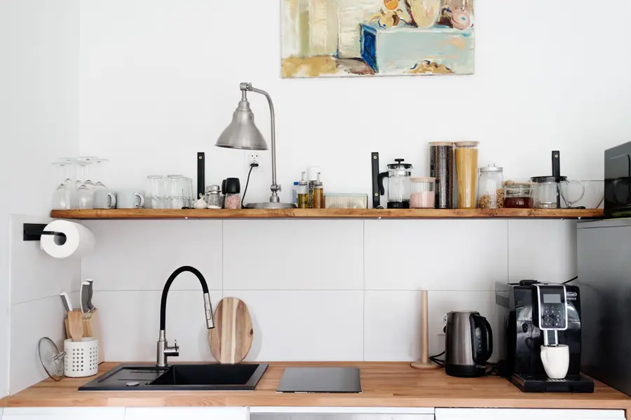 The shared kitchen